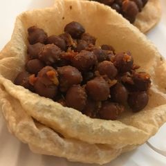 A picture of Kanjak Wale Chane (Black gram stir fry).