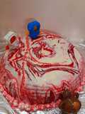 Mirror Glaze Red Velvet Whole Wheat Cake