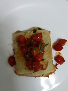 Una foto de Canelones de acelga