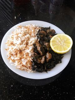 صورة لوصفة ملوخية ورز