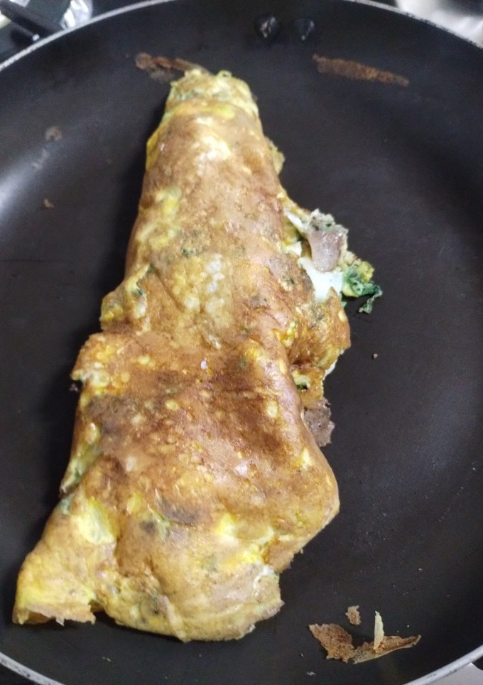 Una foto de Omelette de champiñones