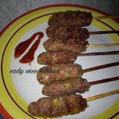 Mincedmeat kebab A picture of Mincedmeat kebab.