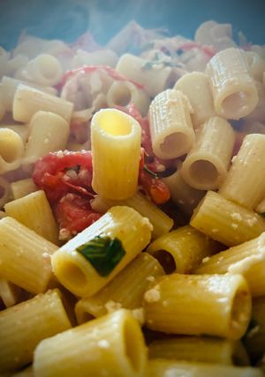Une photo de Pâtes Mozzarella Espelette