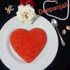 A picture of Red Velvet Semolina Dhokla with beetroot & tomato(without oil).