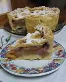 Tarta de uvas y manzana