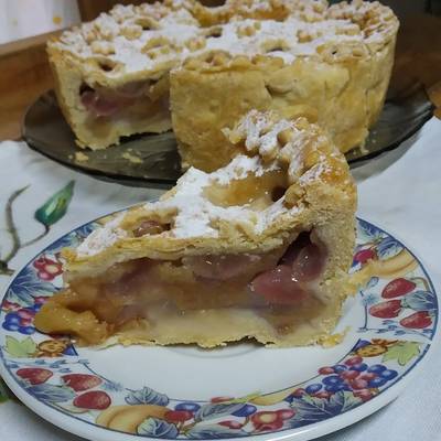 Tarta de uvas y manzana Receta de Cristina Franck- Cookpad