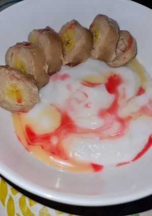 Foto resep Es pisang ijo (yang tidak ijo 😓)