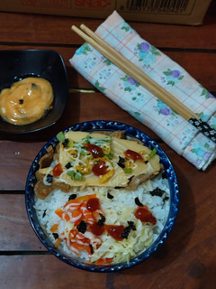 Foto resep Rice Bowl Bakso Saus Mentai