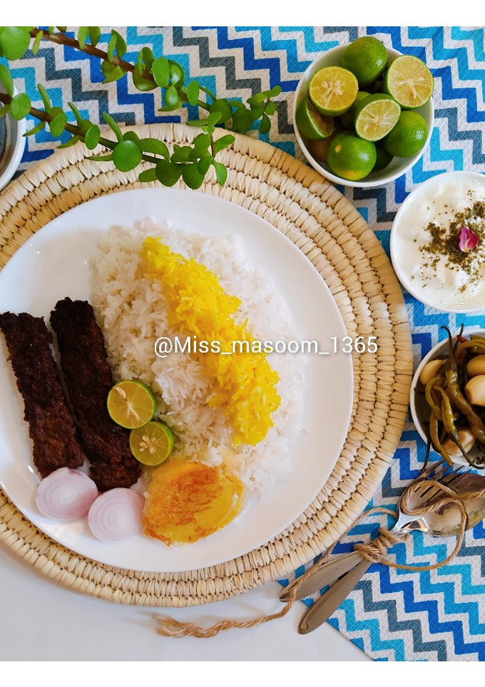 عکسی از دستور کباب تابه ای