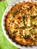 Tarte de Curgete e Espargos