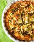 Tarte de Curgete e Espargos