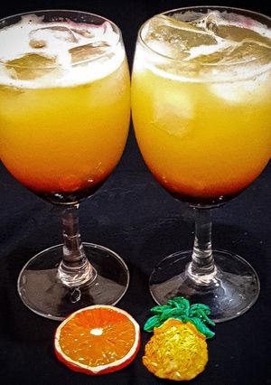 A picture of After glow cocktail.