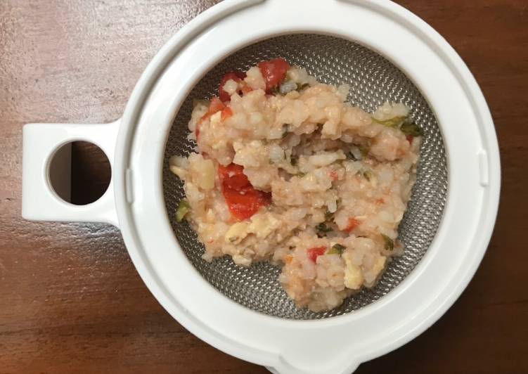 Cara Membuat MPASI 7 Bulan
Nasi Tim
[ Hati Ayam, Kentang, Tempe, Seledri, &amp; Tomat] yang Gurih