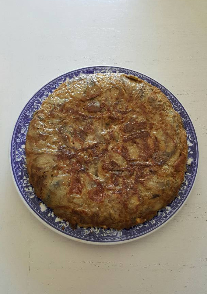 Una foto de Tortilla de alcachofa