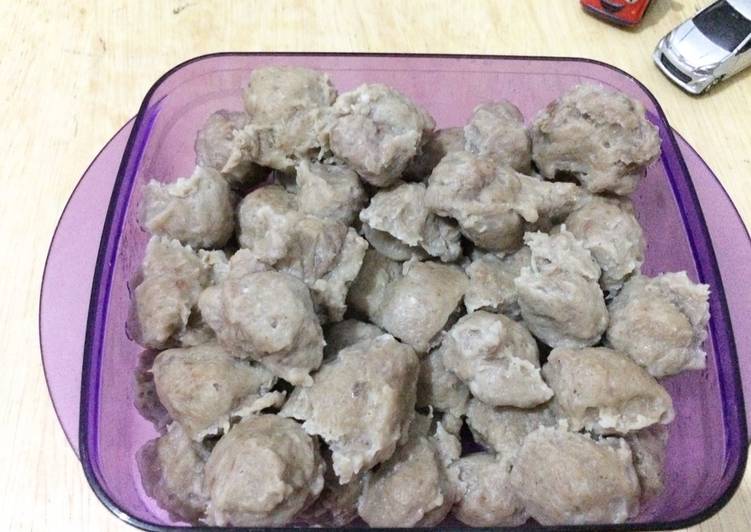 Bakso daging (pakai blender)