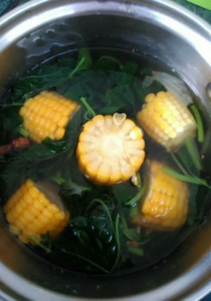 Foto resep Sayur bayam jagung (Bening)