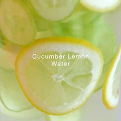 A picture of Detox Water for Glowing Skin 🍋🥒 Cucumber Lemon Water.
