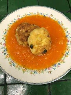 Una foto de Tortas de papa con poblano  ©