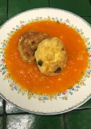 Una foto de Tortas de papa con poblano  ©