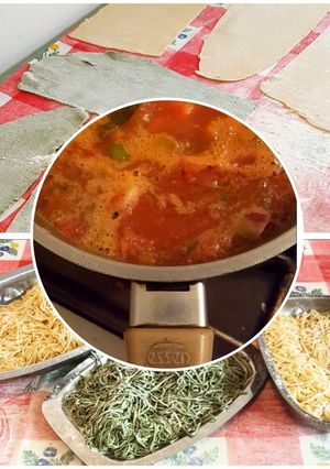 Una foto de Tallarines caseros con tuco