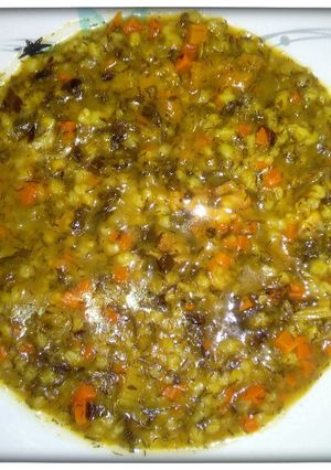عکسی از دستور سوپ کرفس و آلو