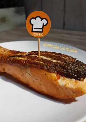 Foto resep Herbs Grilled Salmon