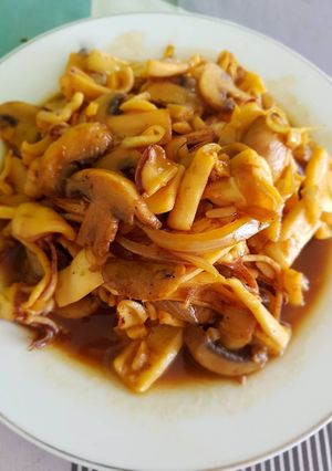 Foto resep Cumi jamur saos tiram