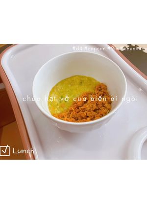 Hình của món Cháo hạt vỡ cua biển 🦀 bí ngòi.