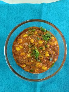 स्वीट कॉर्न मसाला भाजी (sweet corn masala bhaji recipe in marathi) रेसिपी चे मुख्य फोटो
