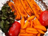 🌺سیبزمینی تنوری و کباب مرغ در فر