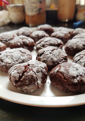 Una foto de Galletitas de chocolate craqueladas🍫🍪