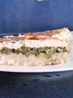 Φωτογραφία της συνταγής Σπανακόρυζο au gratin με bechamel