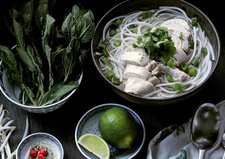 Easiest Way to Prepare Super Quick Homemade Pho Ga, Vietnamese Chicken Noodle Soup