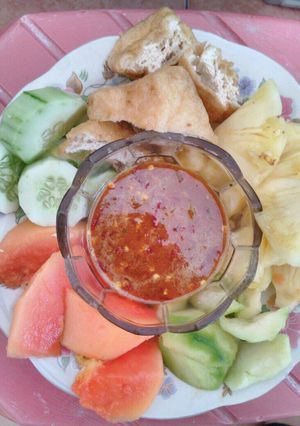 Foto resep Rujak manis pedes