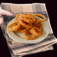 A picture of Crispy tasty onion Rings.
