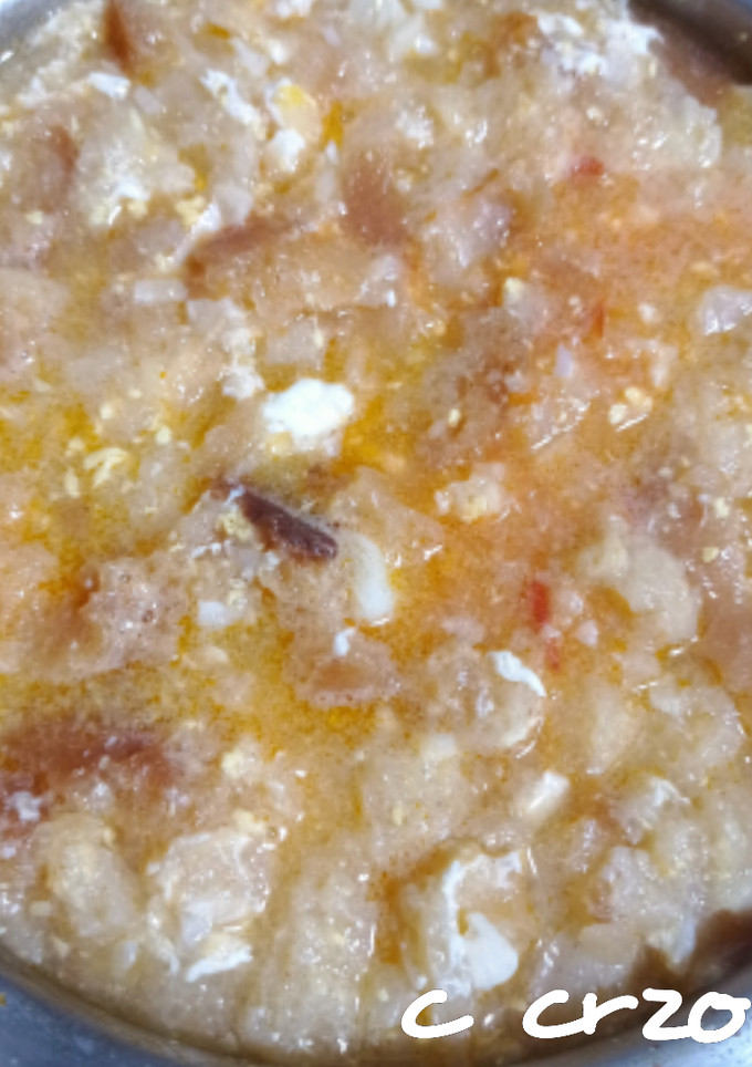 Una foto de Sopas de ajo con bacalao