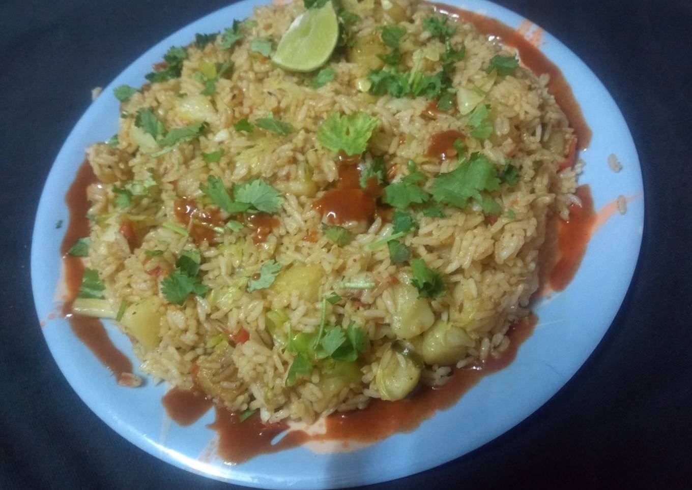 Desi tadka rice(fried rice)