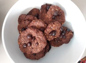 Foto resep Rolled Oat Chocolate Cookies cocok u/ diet -tanpa telur & tepung