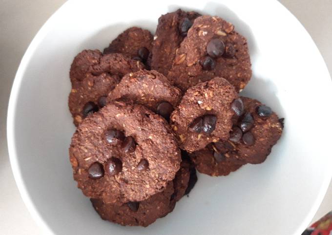 Rolled Oat Chocolate Cookies cocok u/ diet -tanpa telur & tepung