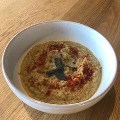 A picture of Aubergine and Celeriac soup.