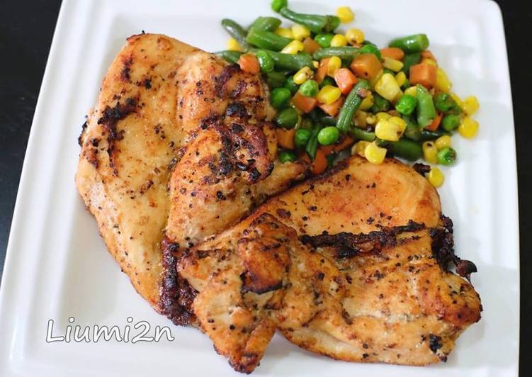 12 Resep: Double Steak Chicken/ Menu Diet Untuk Pemula!
