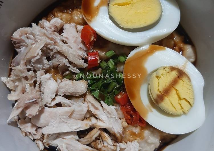 Resep Bubur Ayam Oatmeal Anti Gagal