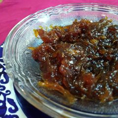A picture of Quick raw mango chunda.