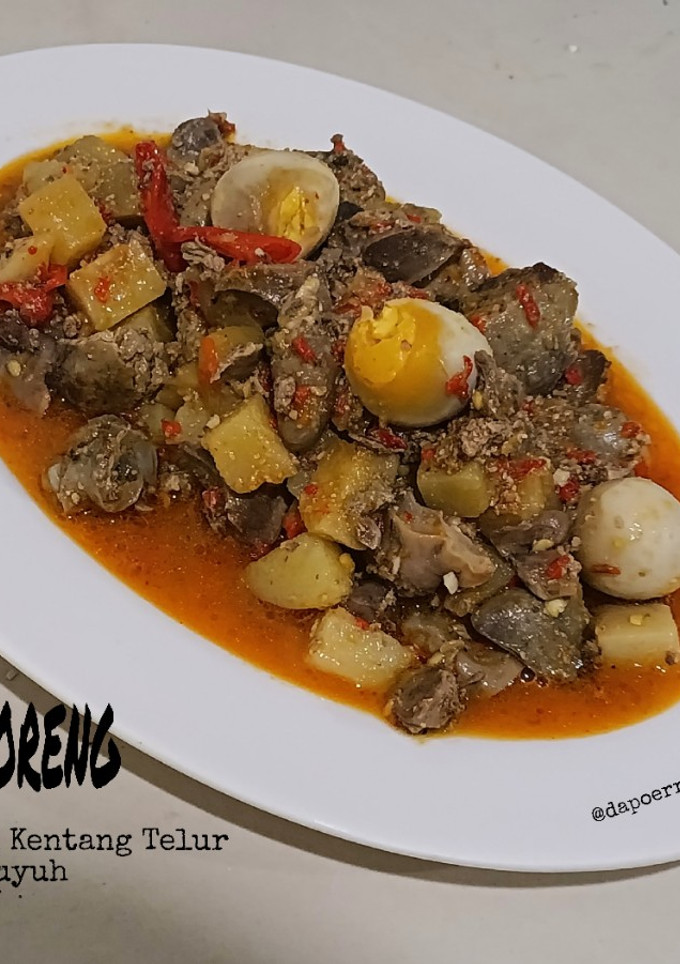 Foto resep Sambal Goreng Ampela Hati Kentang Telur Puyuh