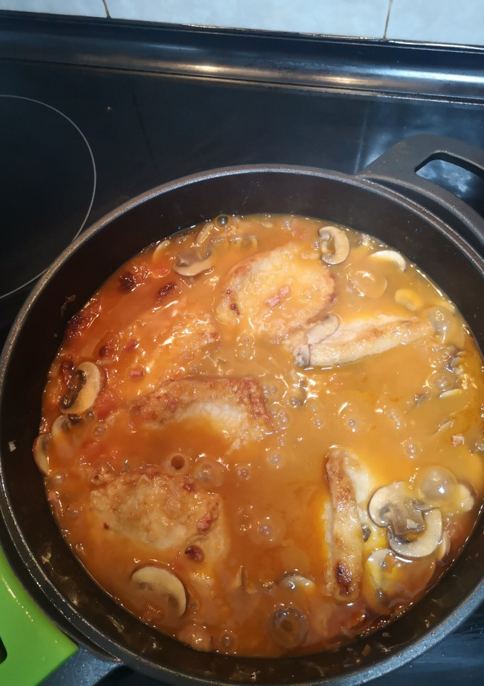 Una foto de Filete de lomo en salsa Castellana