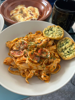 Una foto de Pasta a la marinera