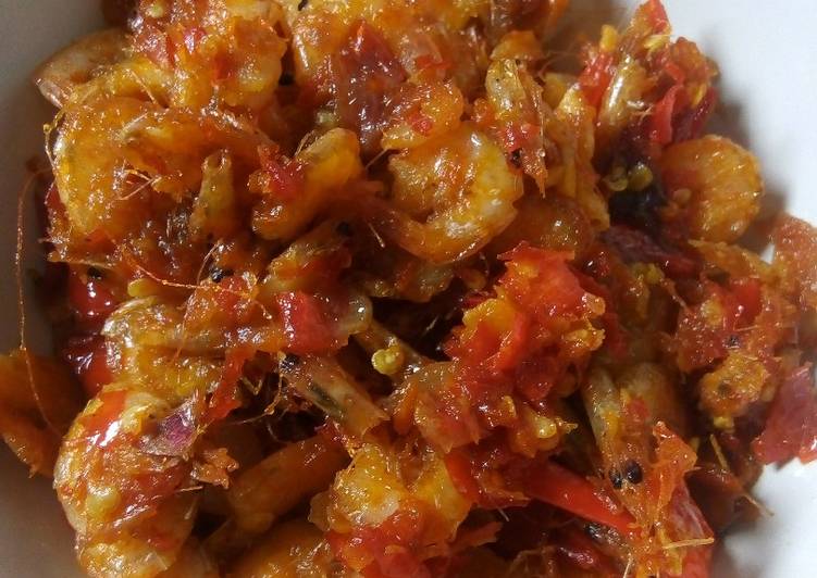 Resep Udang sambel merah Anti Gagal