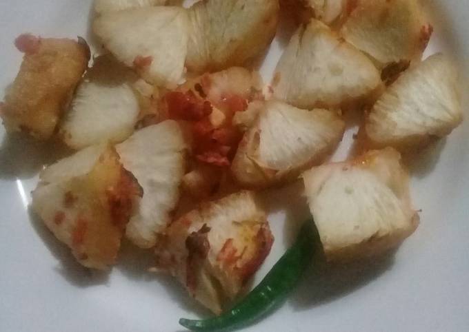 Easiest Way to Prepare Mario Batali Deep fried Cassava. #4weekschallenge