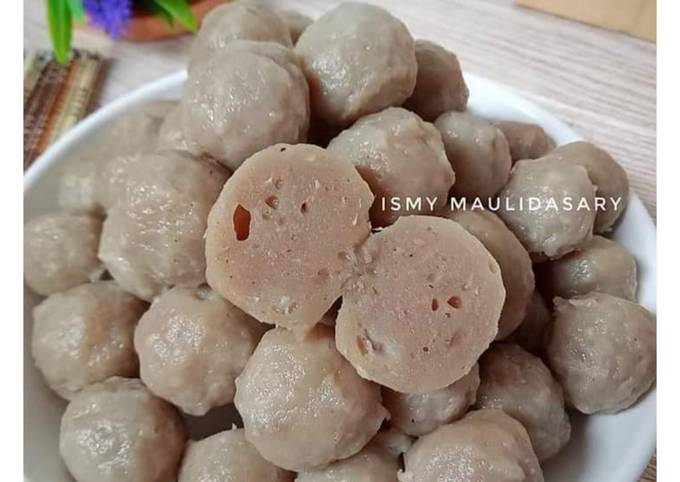 Resep Bakso Homemade Daging Sapi Mix Ayam Oleh Ismy Maulidasary Cookpad