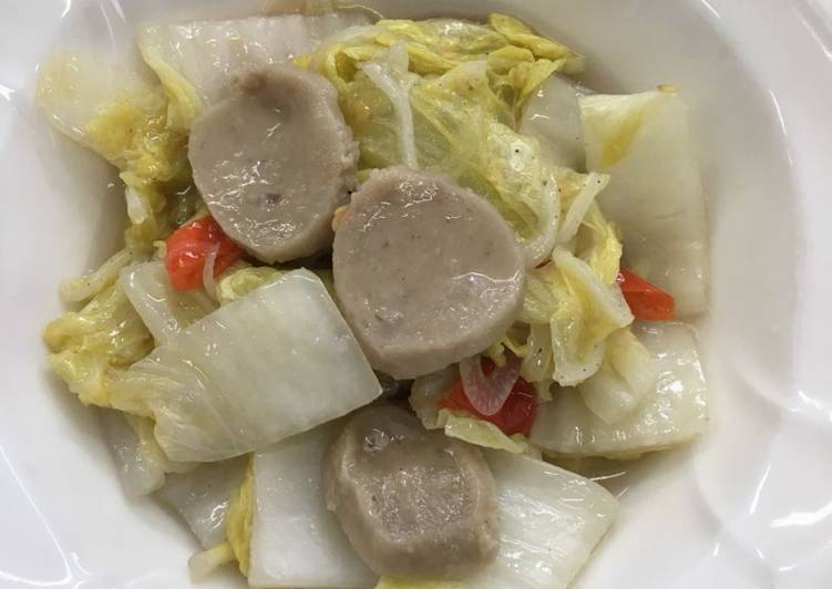 Anti Ribet, Buat Tumis sawi putih bakso Ekonomis Untuk Dijual